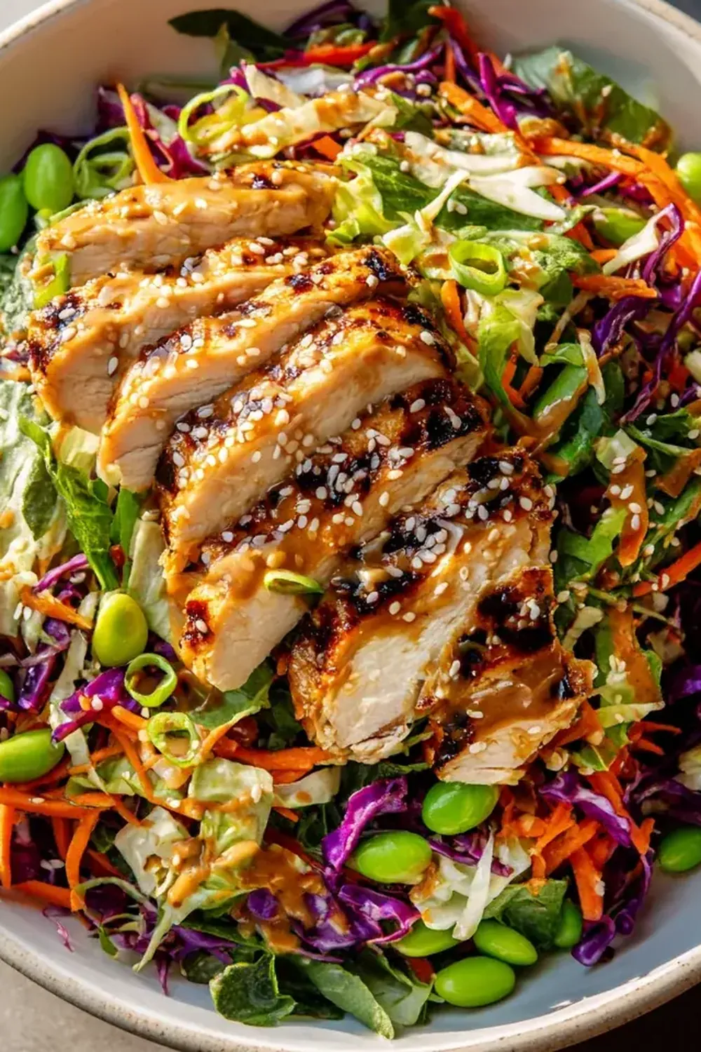 Asiatischer Sesam-Hähnchen-Salat