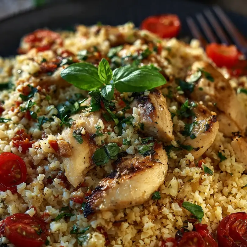 Blumenkohlreis Mit Hähnchen (Low Carb)