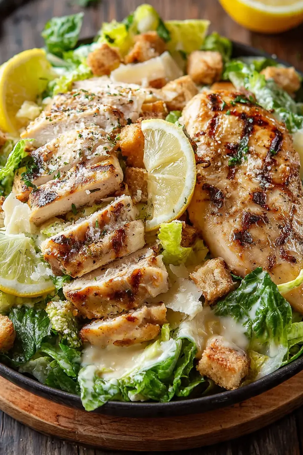 Caesar-Salat mit gegrillter Hähnchenbrust