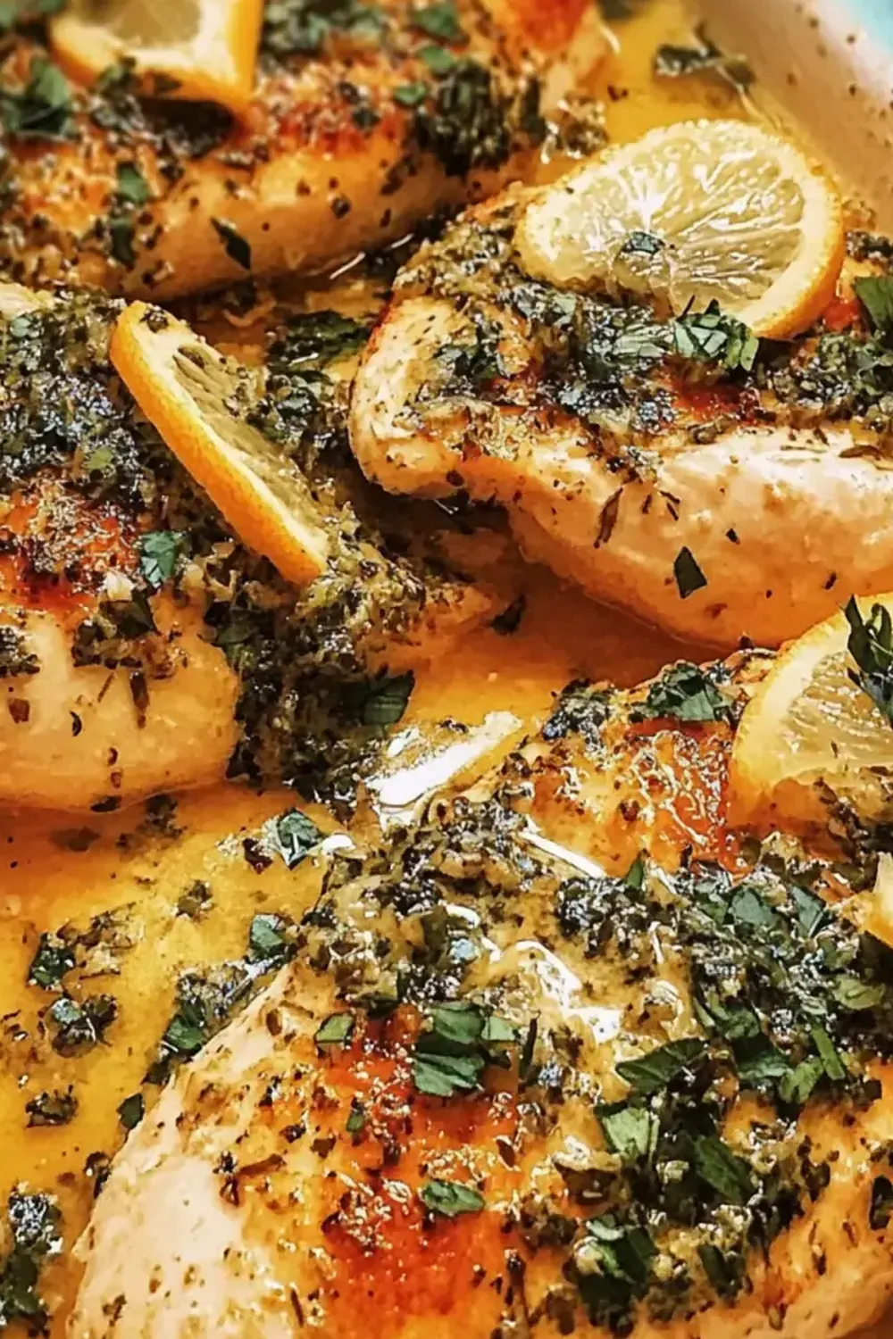 Gebackene Zitronenknoblauch-Hähnchenbrust (Unter 300 Kalorien)