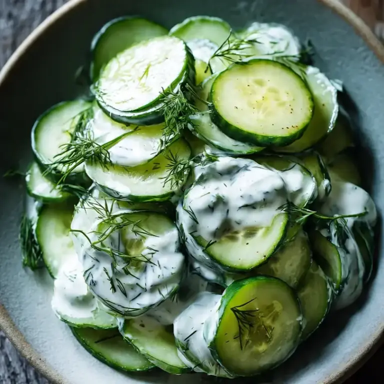 Gurken-Dill-Salat Mit Joghurt-Dressing