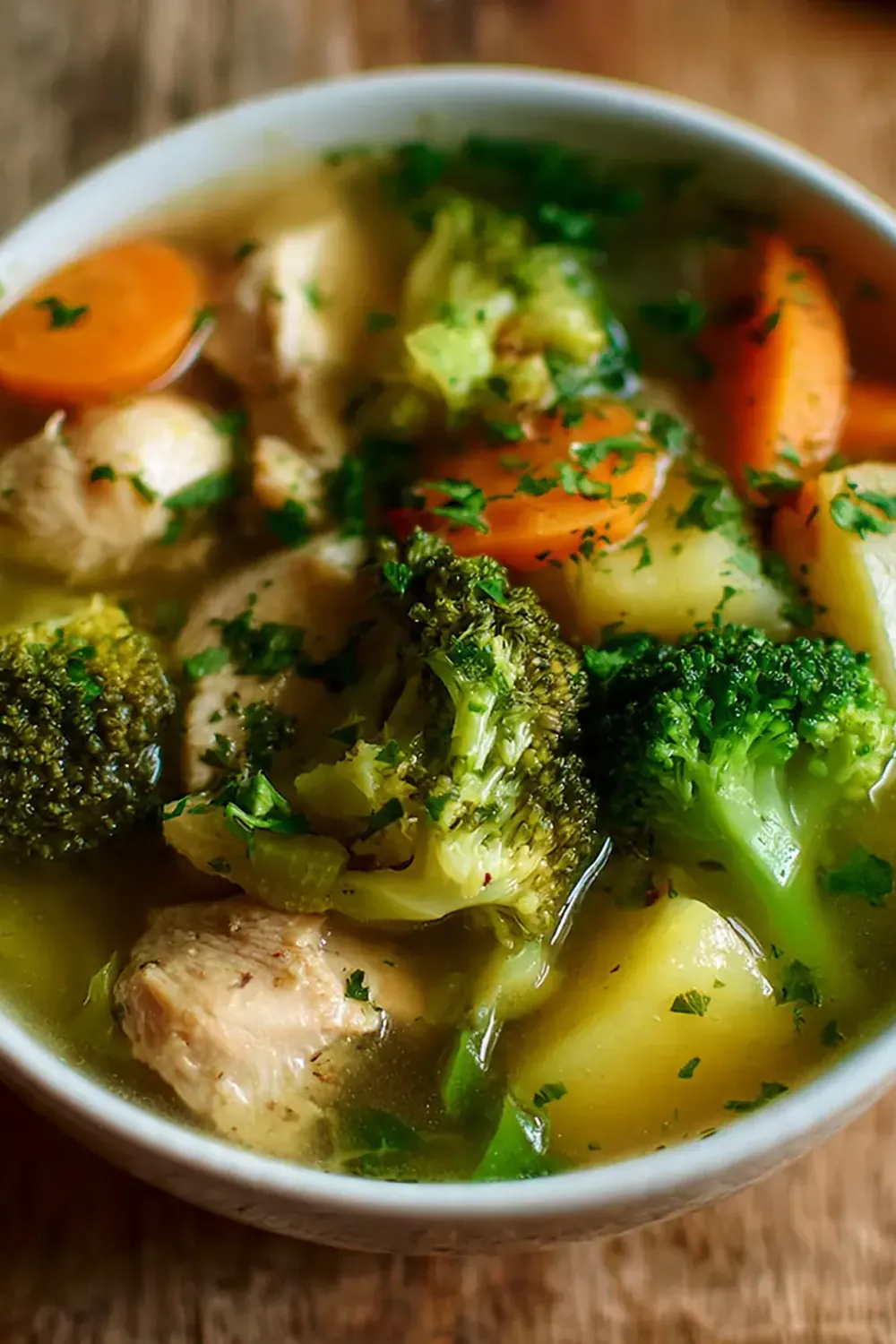 Hähnchen-Detox-Gemüsesuppe