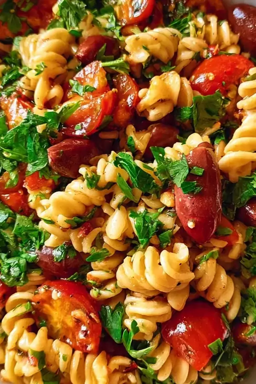 Italienischer Nudelsalat mit Oliven
