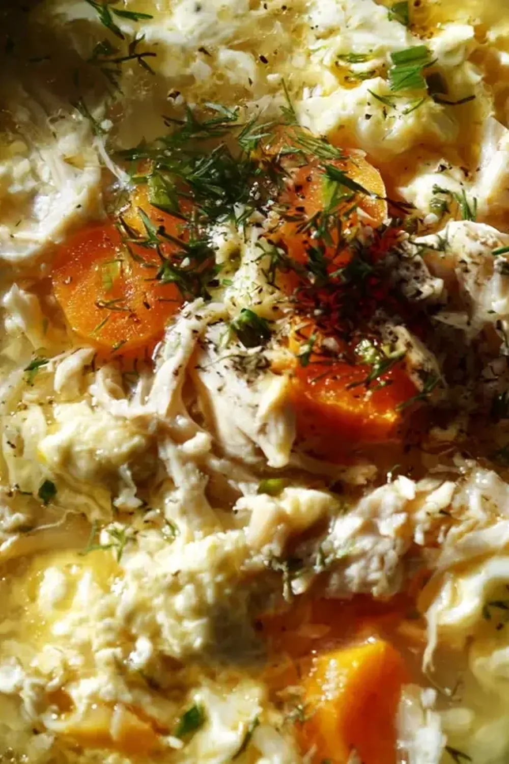 Kalorienarme Ei-Drop-Suppe mit Hähnchen