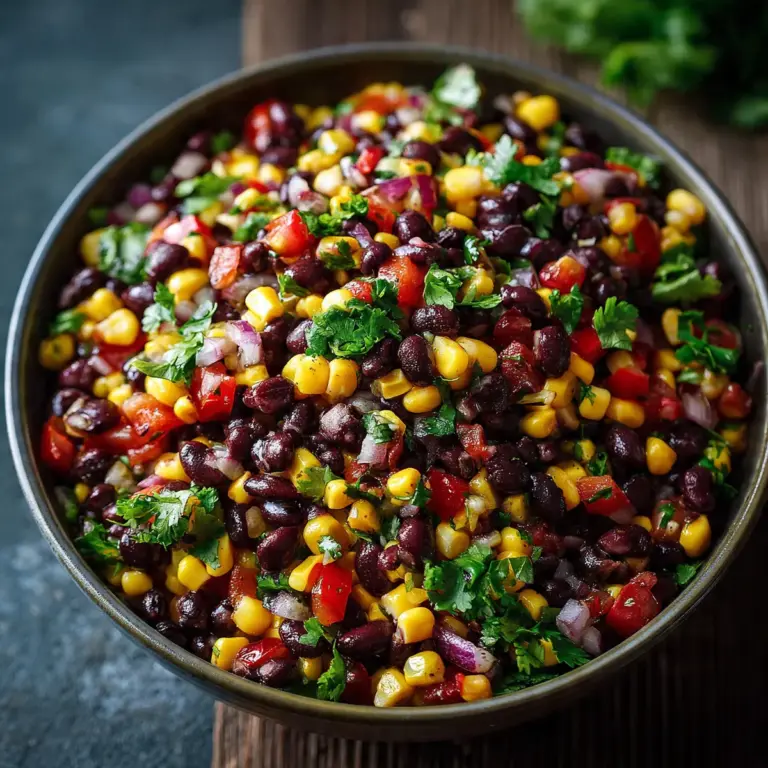 Schwarzer Bohnen Und Mais Salat