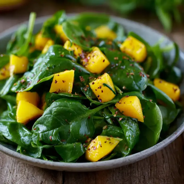Spinat-Salat Mit Mango