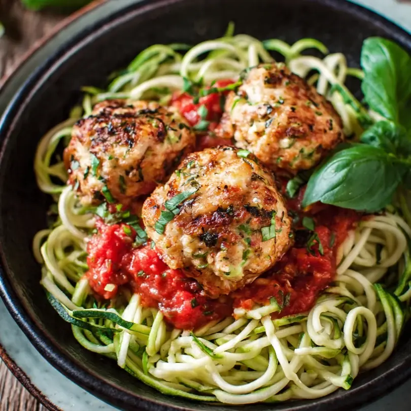 Türkei-Fleischbällchen Mit Zoodles
