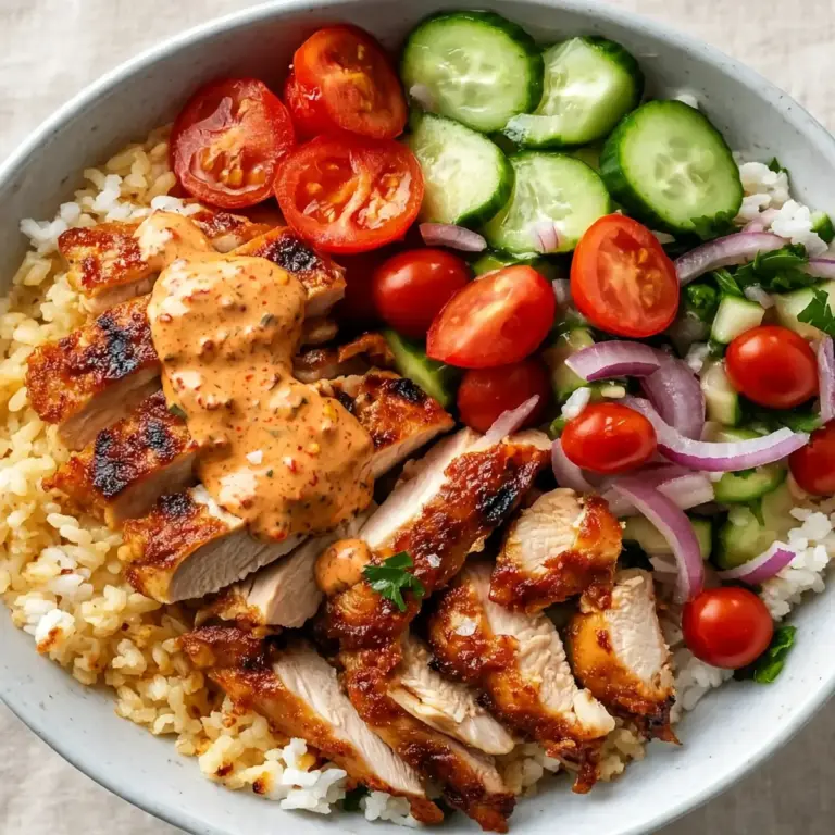 Banza Chicken Bowls mit Calabrian Chili Sauce – Restaurant-Stil für Gäste