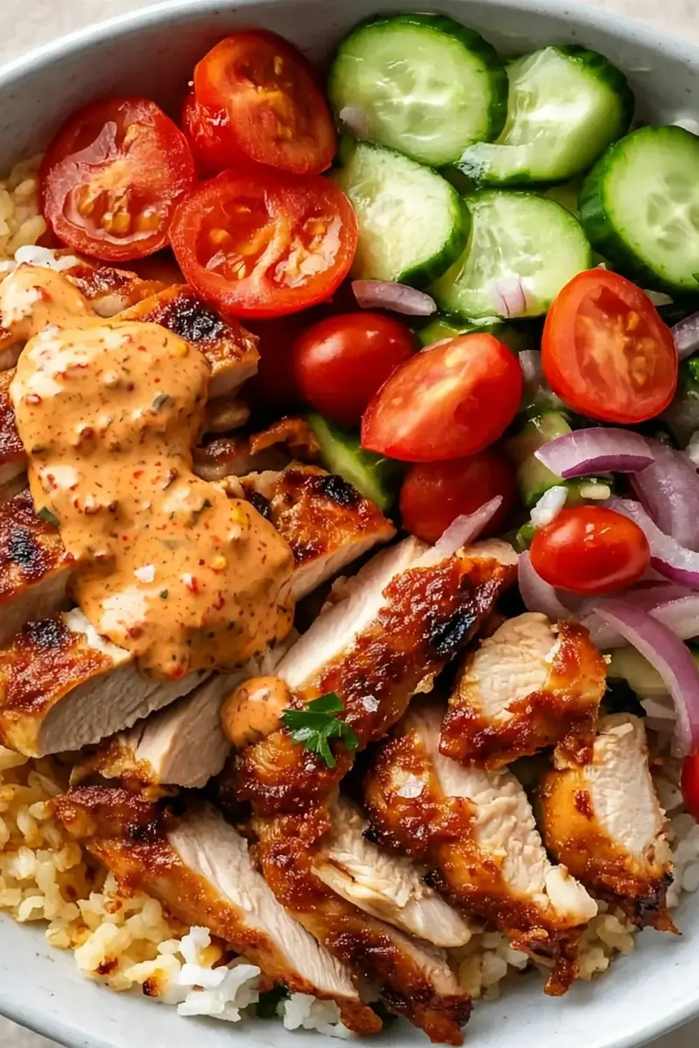 Banza Chicken Bowls with Calabrian Chili Sauce
