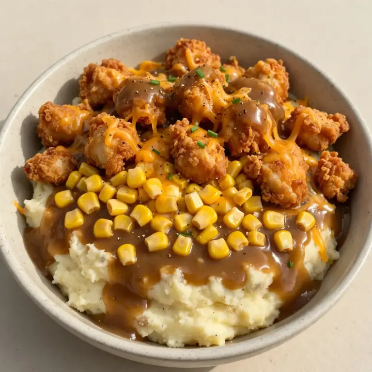 Copycat KFC Chicken Bowls Restaurantpräsentiert für Gäste
