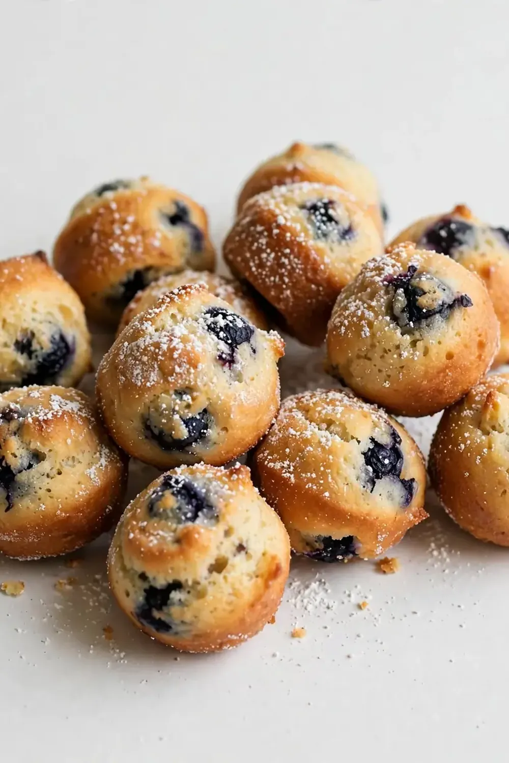 Baked Blueberry Donut Holes