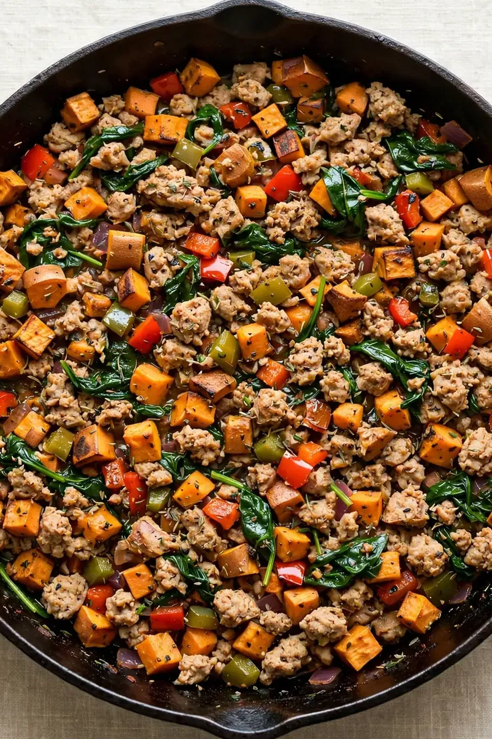 Ground Turkey Sweet Potato Skillet