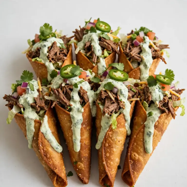 Knusprige Beef Taco Cones Mit Restaurant-Flair Für Gäste