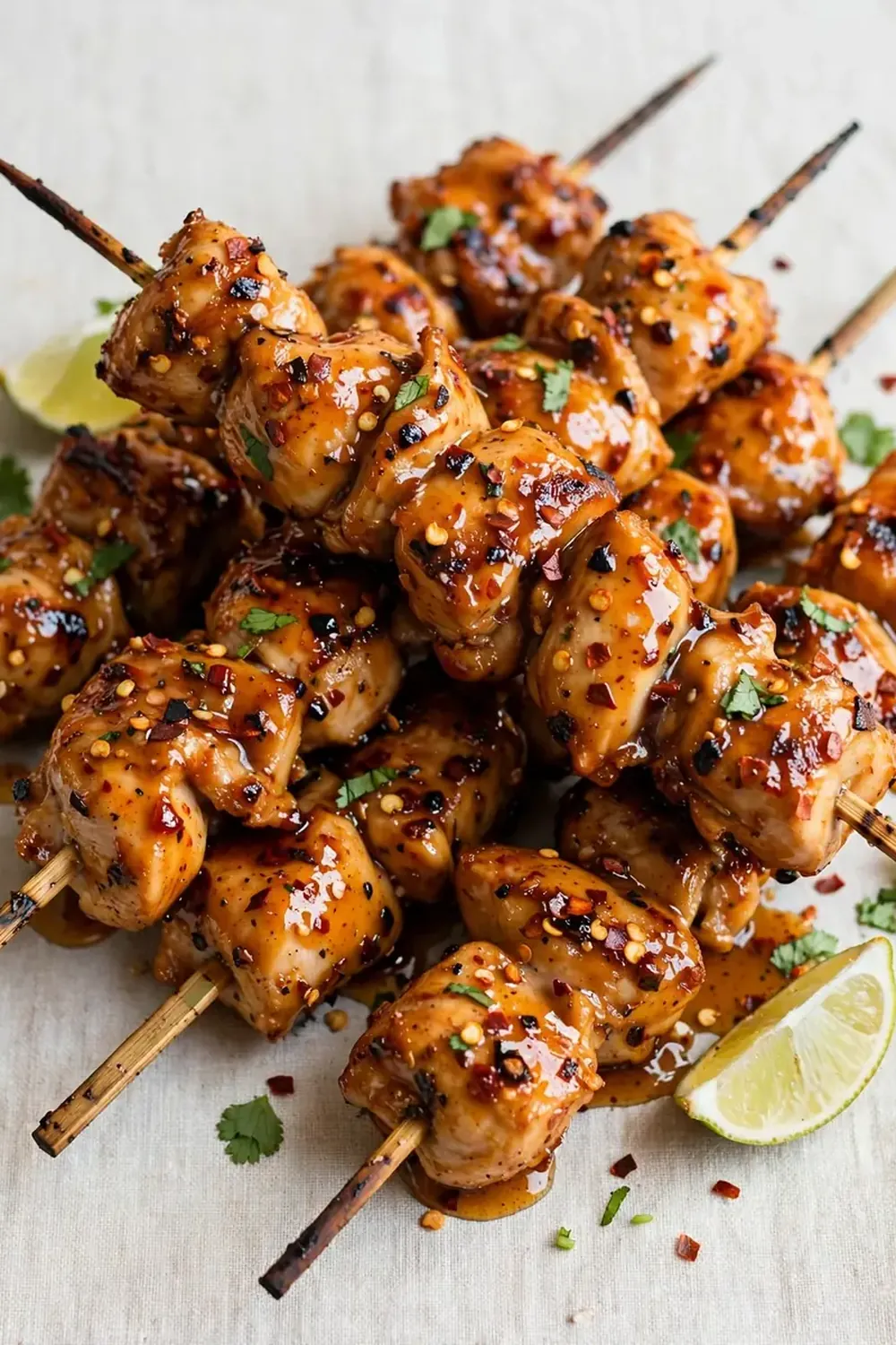 Honey Chipotle Chicken Skewers
