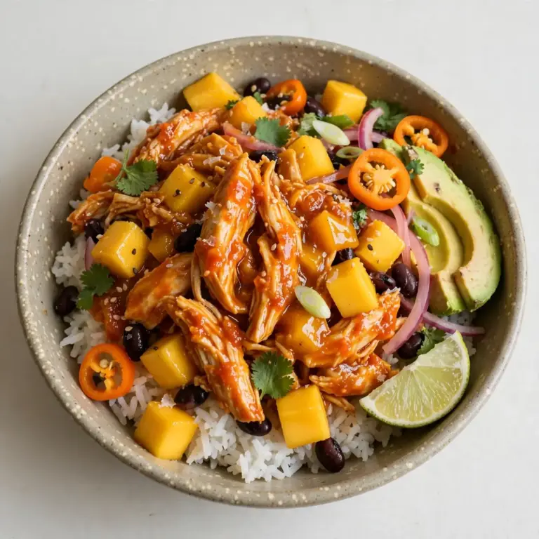 Restaurant-Qualität Mango Habanero Chicken Bowls