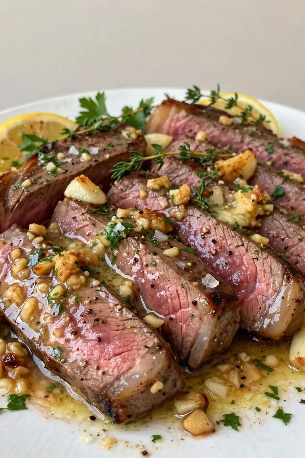 Lemon Garlic Butter Steak