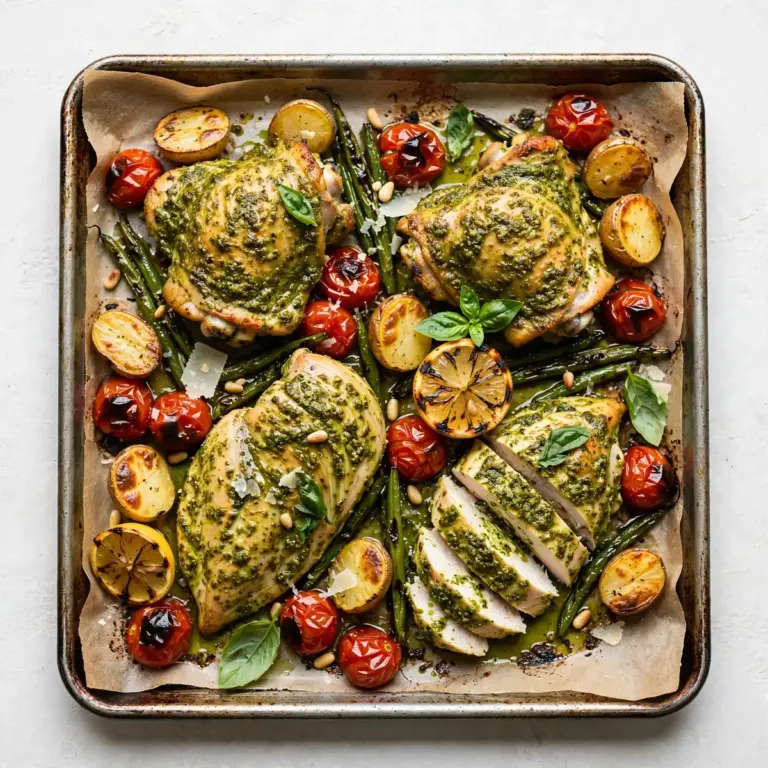 Restaurant-Quality Pesto Chicken vom Blech