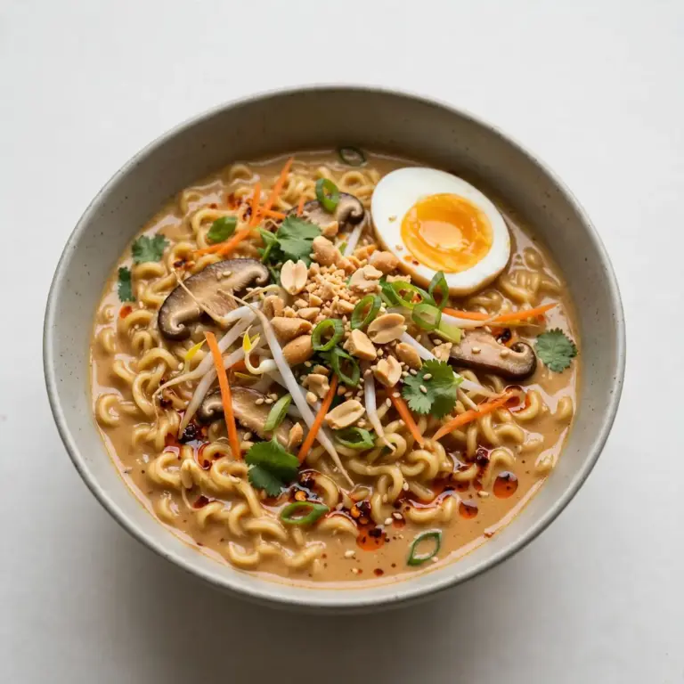 Restaurant-Würdige Miso Peanut Ramen Bowls für Gäste