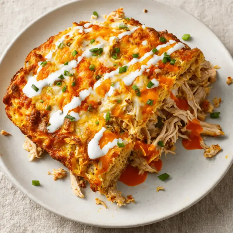 Restaurant-Würdiger Buffalo Chicken Frühstücksauflauf