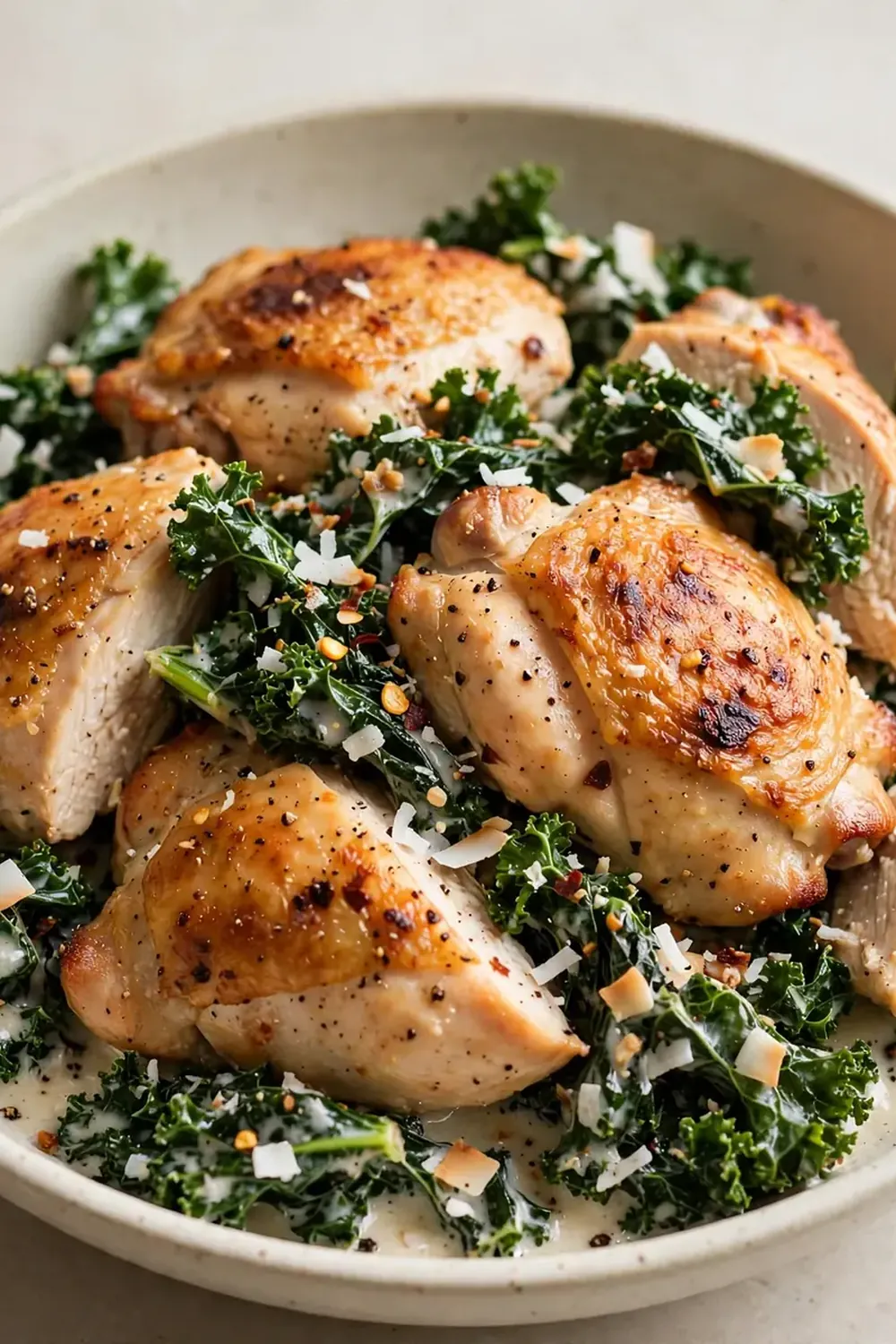 Chicken with Coconut Kale