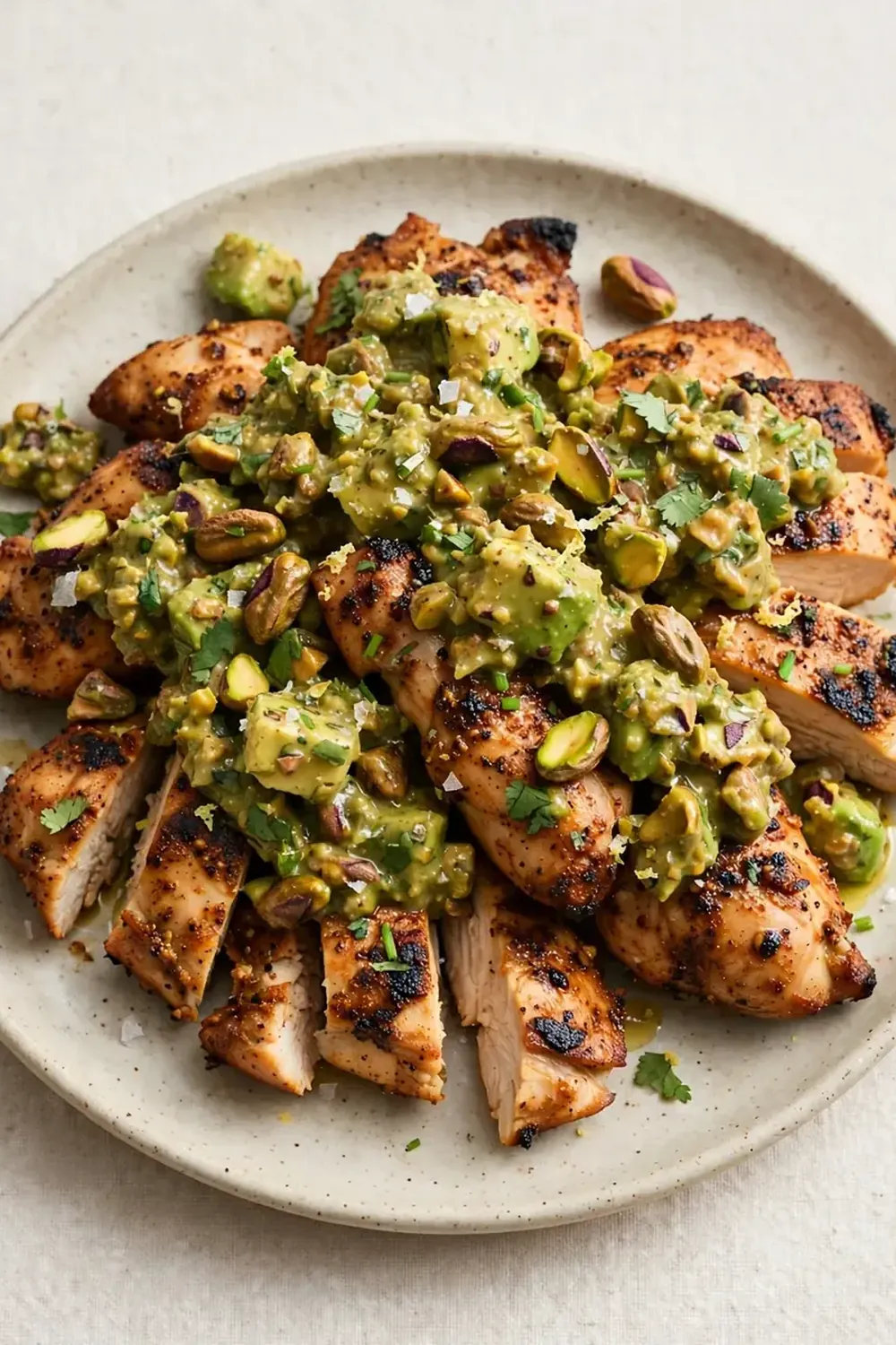 Chipotle Chicken with Chunky Pistachio Sauce