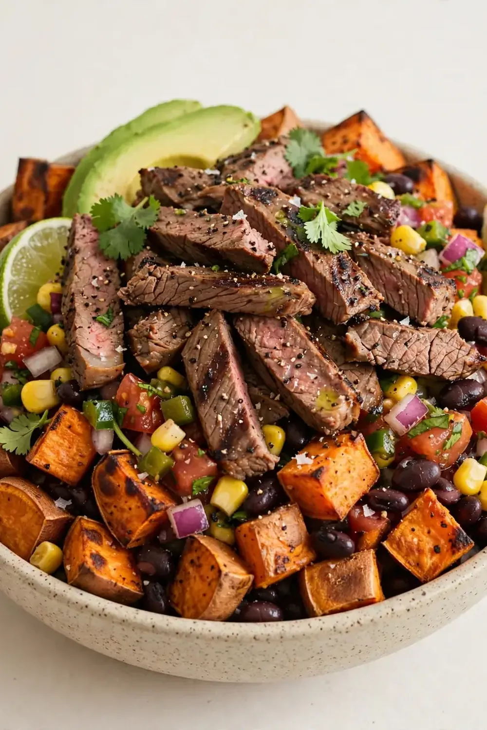 Carne Asada Sweet Potato Bowls