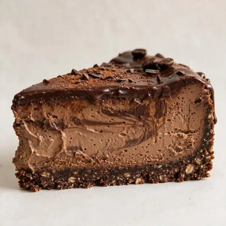 Restauranttaugliche High Protein Dark Chocolate Coffee Cheesecake