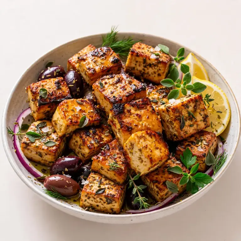 Restauranttauglicher Griechisch Marinierter Tofu