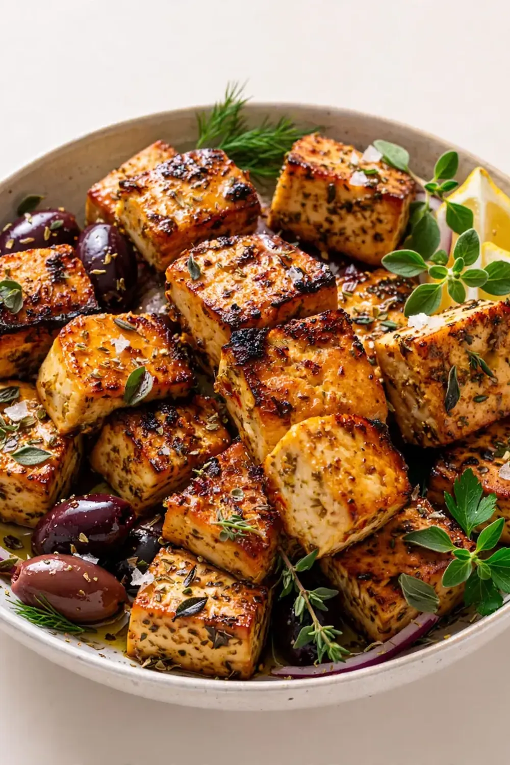 Greek Marinated Tofu