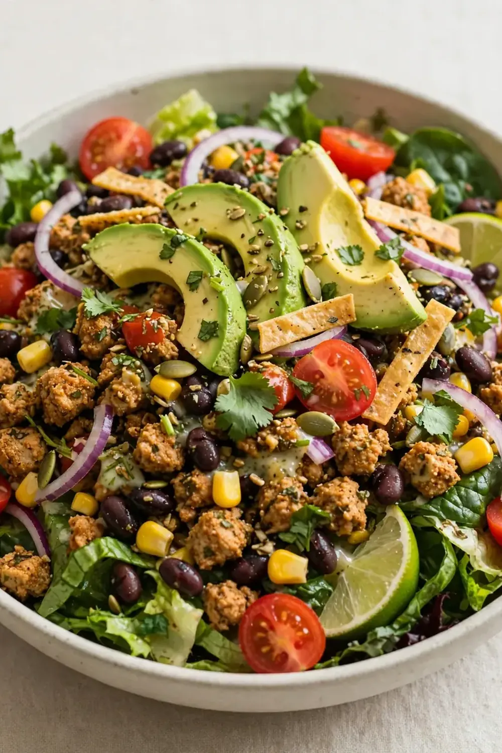 Healthy Ground Turkey Taco Salad
