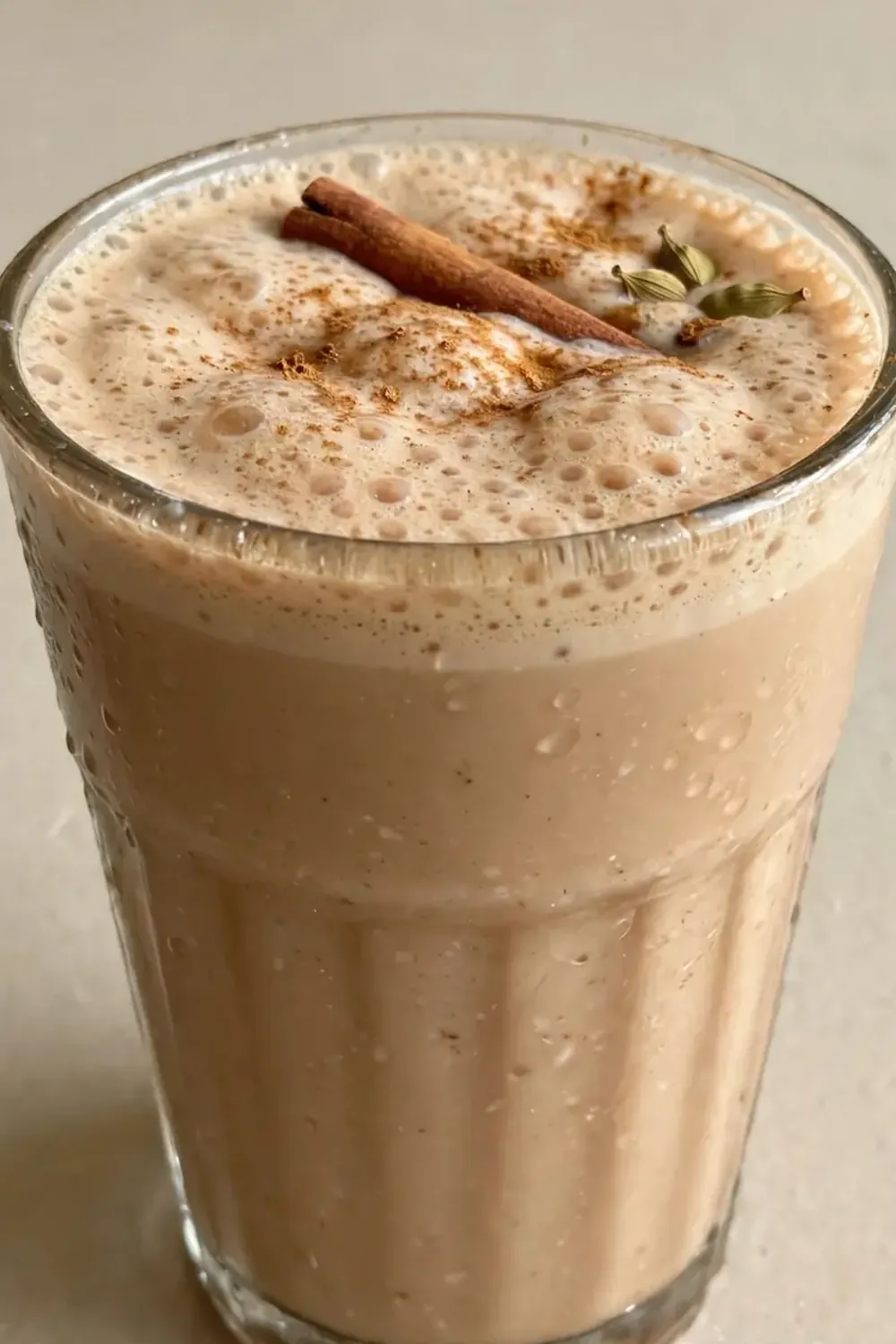 cozy chai spiced protein shake
