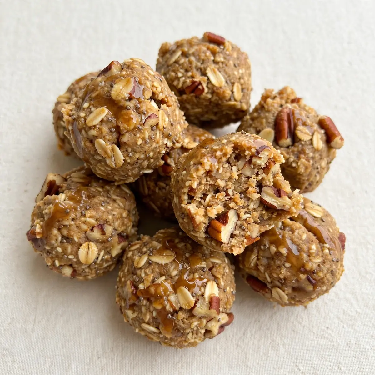 Blitzschnelle Ahorn-Pekannuss Protein Bites Zum Vorbereiten