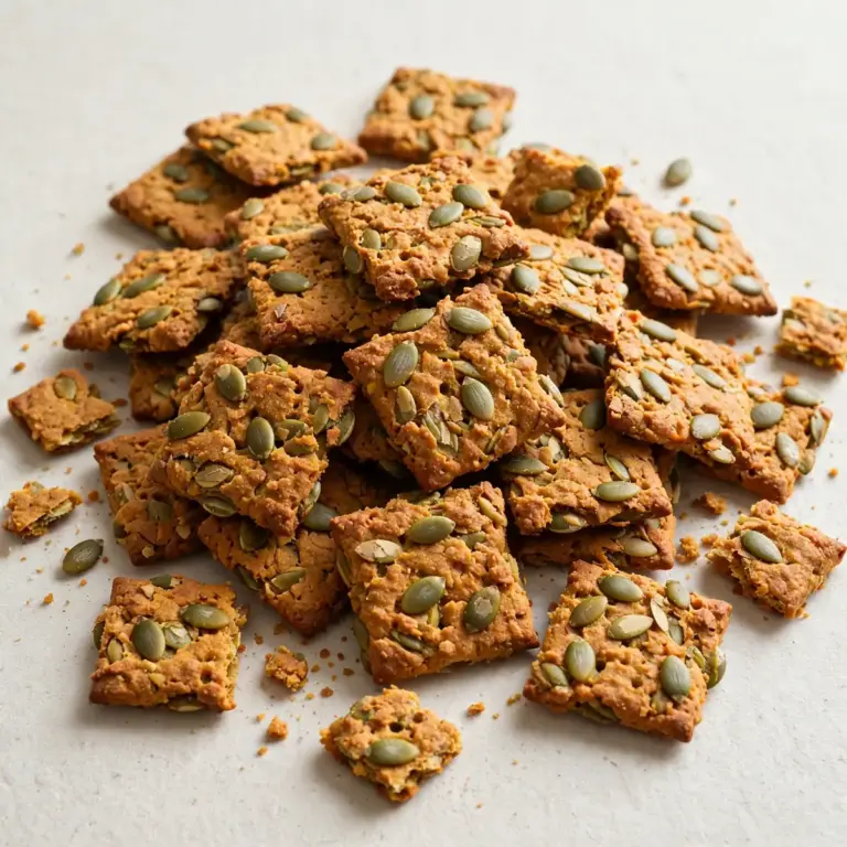 Familienfreundlich & Fix: Proteinreiche Kürbiskern-Crackers