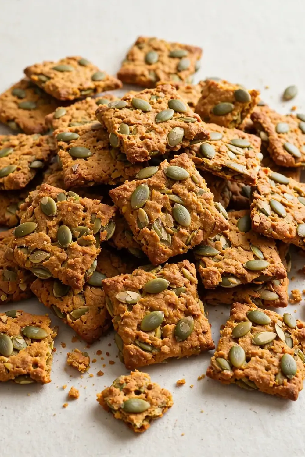 high protein pumpkin seed crackers