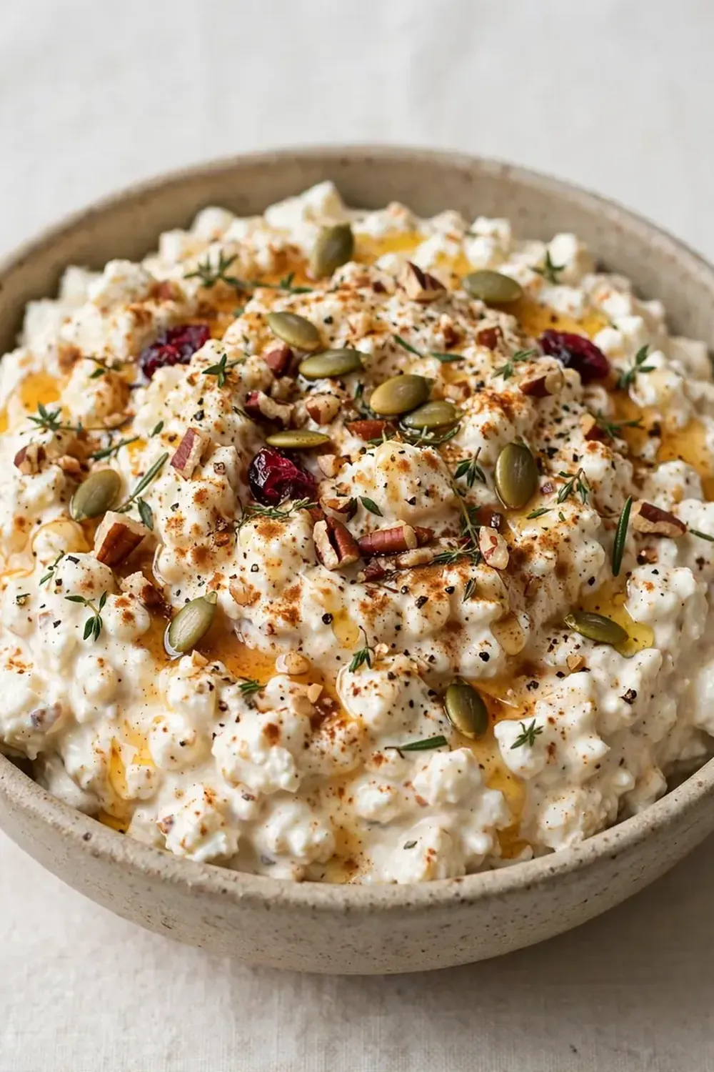 fall spiced cottage cheese dip