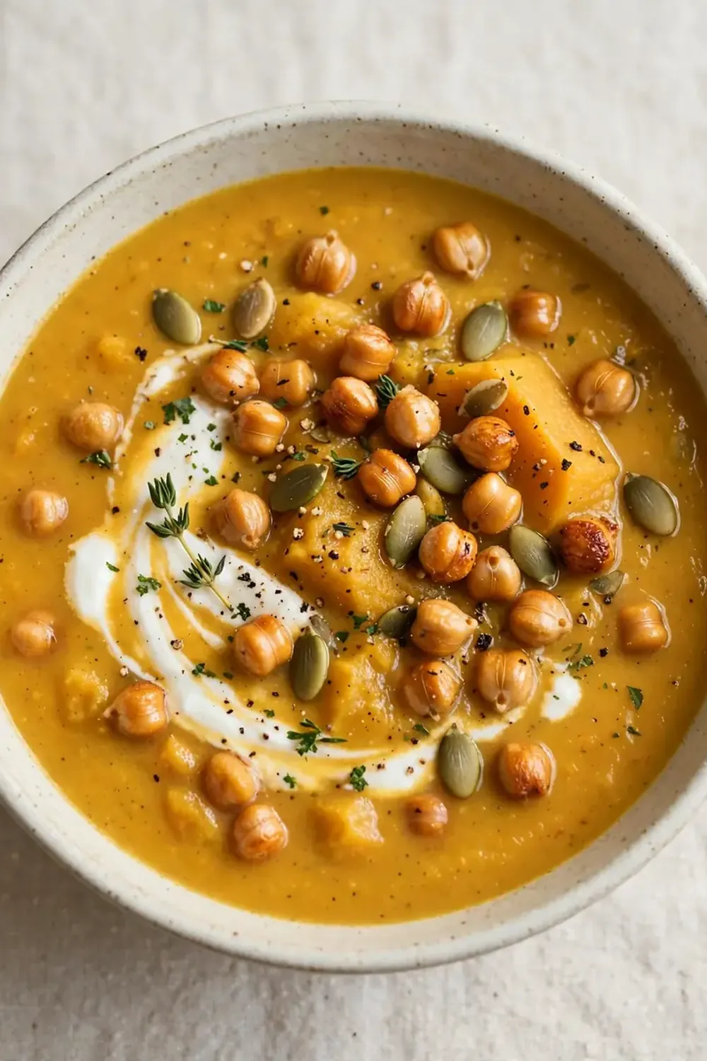 high protein butternut squash soup
