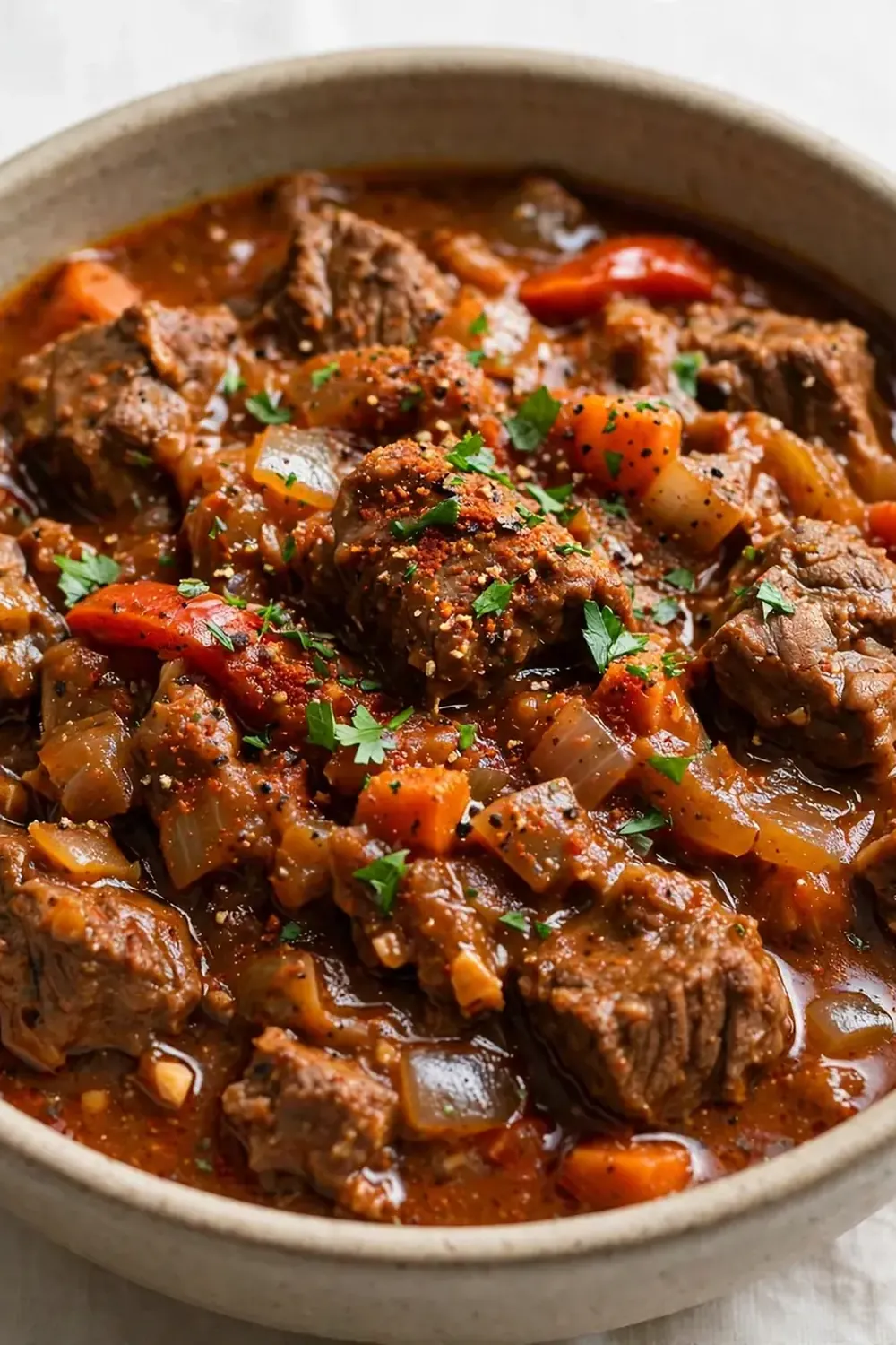 slow cooker beef goulash