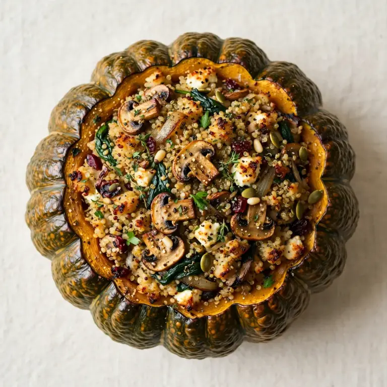 Gefüllter Hokkaido‑Kürbis Aus Dem Oven – Herbstlich & Schnell