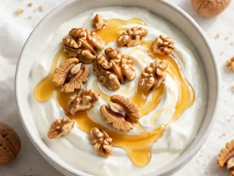 Griechischer Joghurt mit Honig und Walnüssen