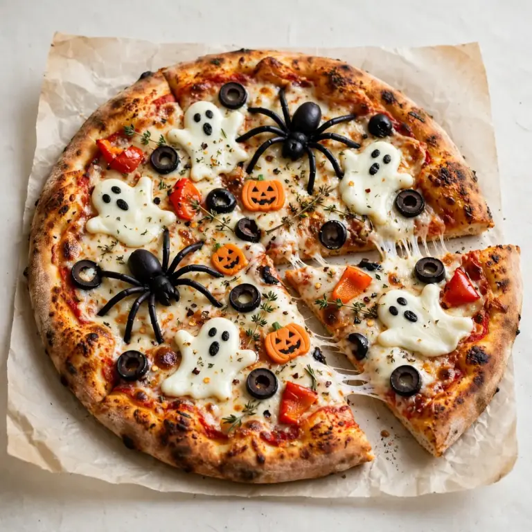 Grusel Pizza für Halloween – Schnell, Spukig & Lecker