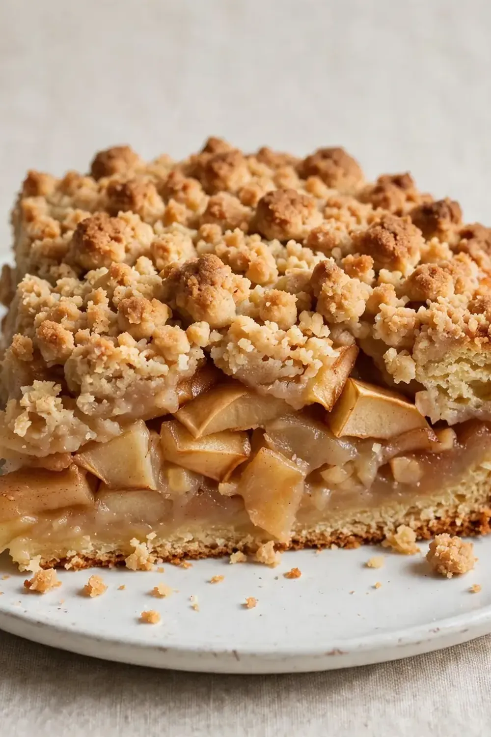 herbstlicher apfelkuchen mit streusel