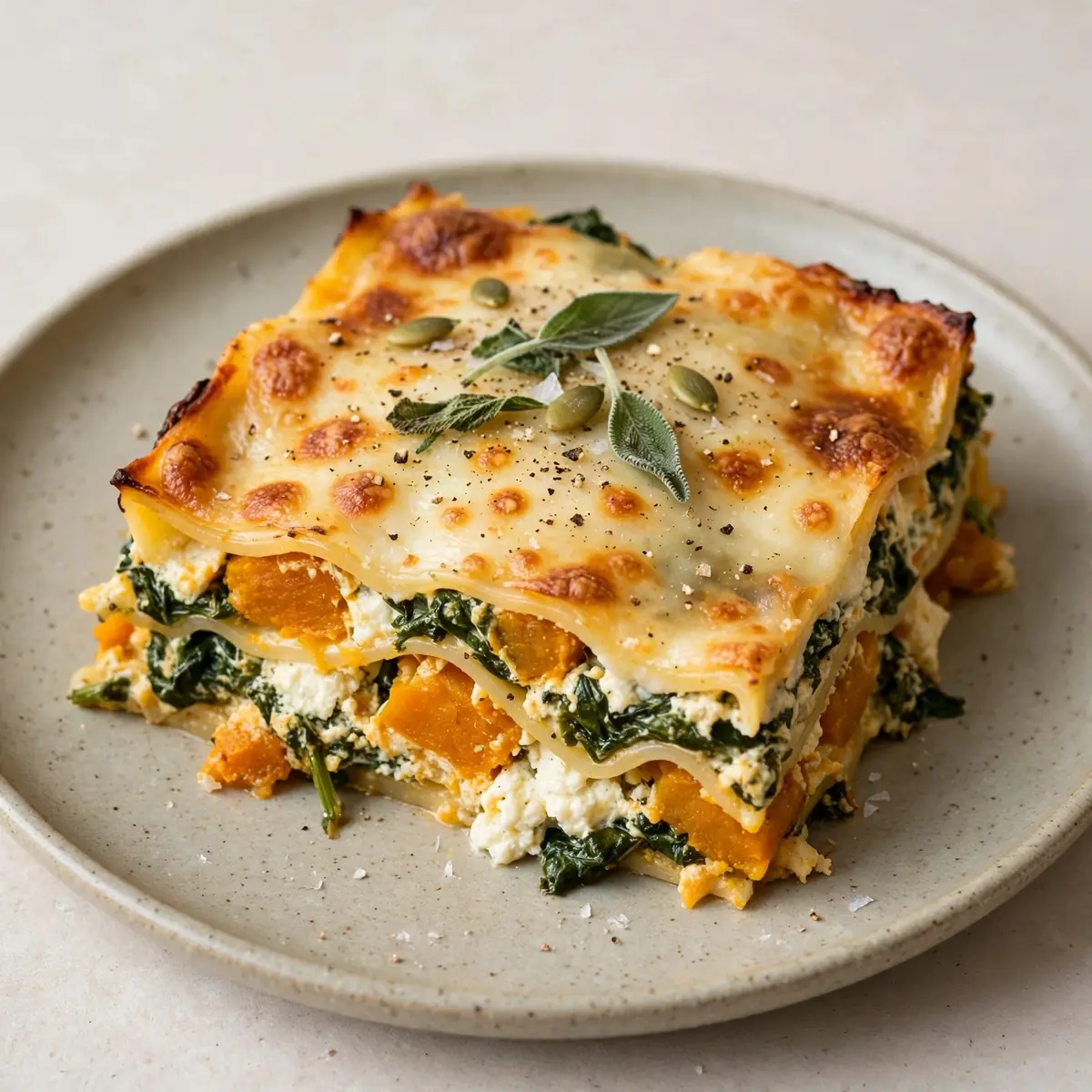 Kürbislasagne Mit Spinat Und Ricotta – Herbstlich & Schnell