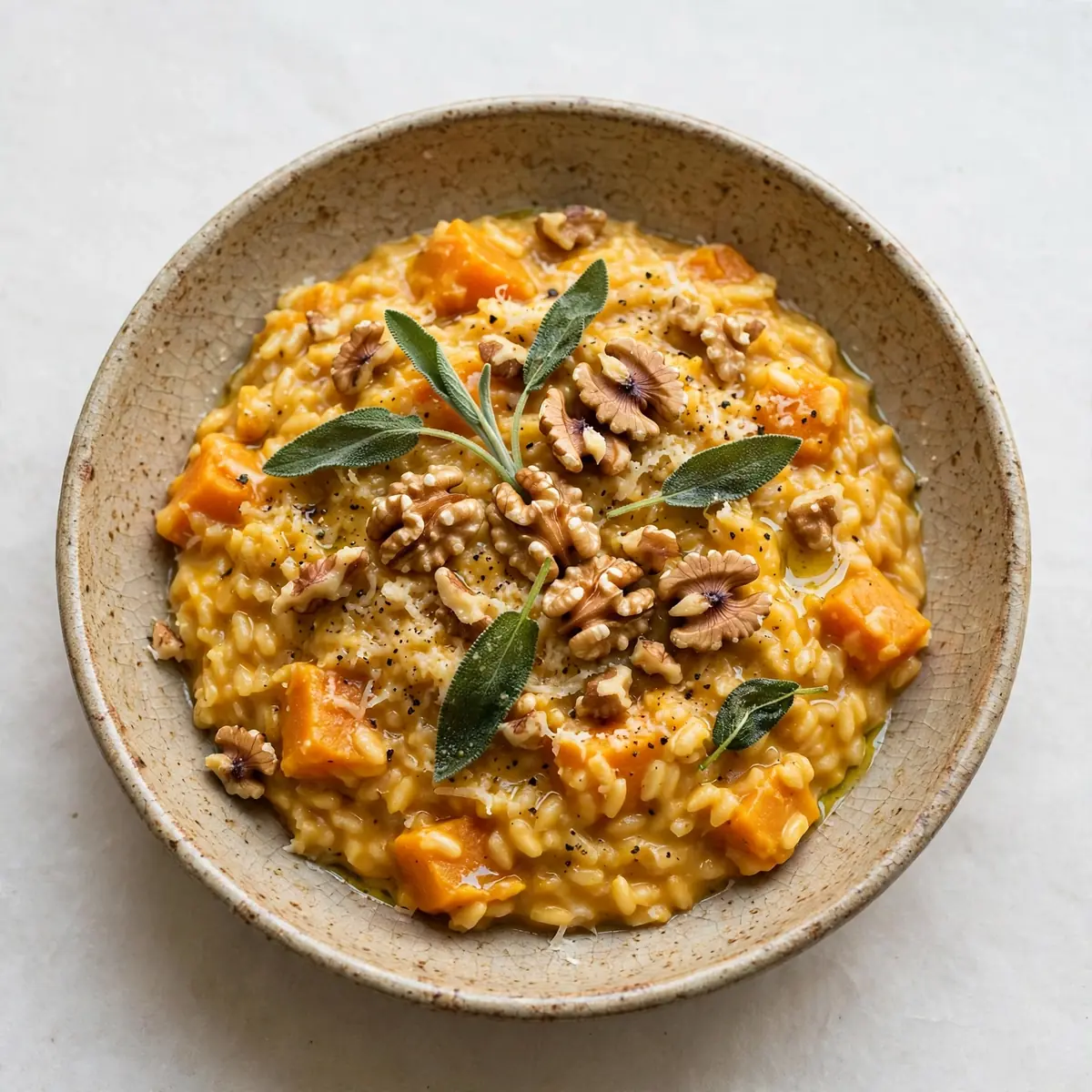 Kürbis‑Risotto Mit Salbei & Walnüssen – Herbstlich & Schnell