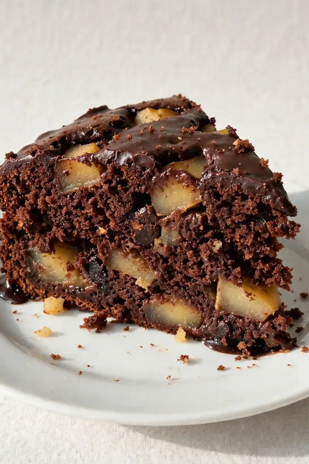 saftiger schokoladen birnen kuchen