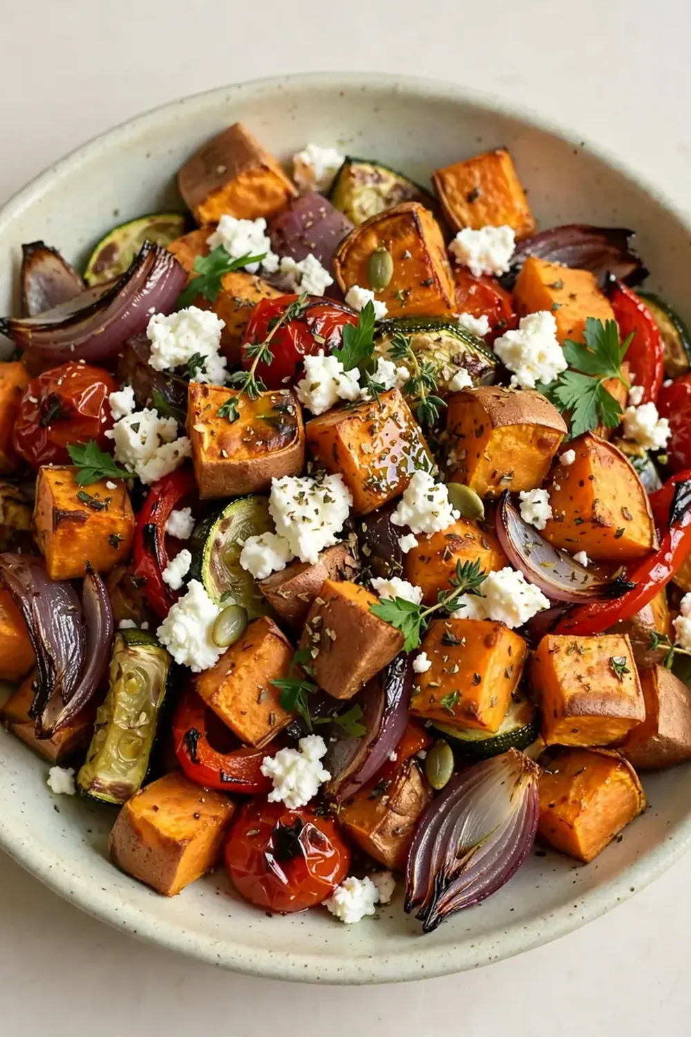 süßkartoffel ofengemüse mit feta