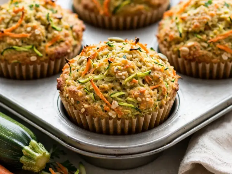 Zucchini-Karotten-Muffins für ein gesundes Frühstück